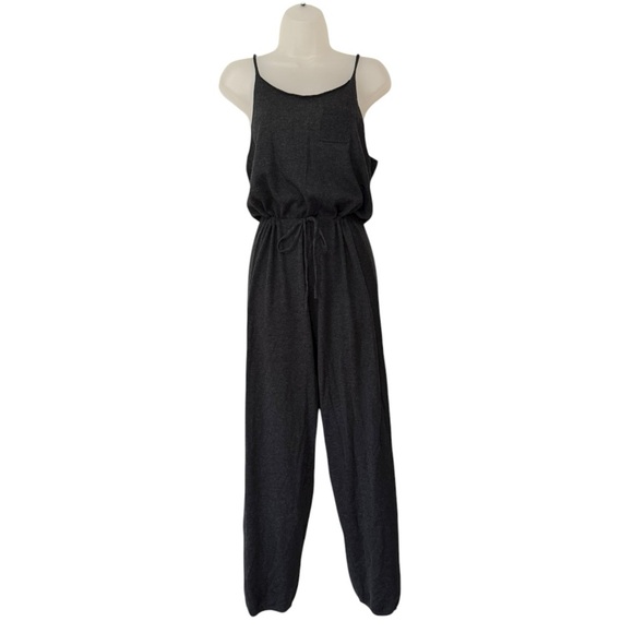 UNSUBSCRIBED | NWT Cashmere/Cotton Knit Jumpsuit in Charcoal Heather, Size Small - Picture 1 of 8